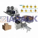 Dây chuyền sản xuất bao bì làm đầy hộp carton tự động