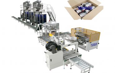 Bao bì mềm Autoamtic tạo thành bao bì vận chuyển dây chuyền đóng gói làm đầy thùng carton