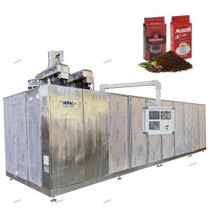 Máy đóng gói hút chân không dạng túi gạch hai buồng tự động