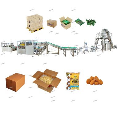 Dây chuyền đóng gói và chiết rót thực phẩm đông lạnh tự động