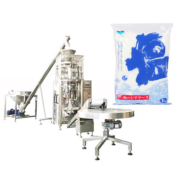 Máy dán kín hình thức dọc với cốc tích cho muối