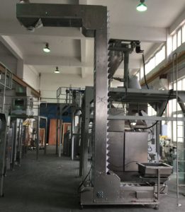 Z-shape degerter powder feeding system Hệ thống cho ăn bột khử hình chữ Z