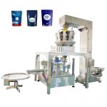 Máy đóng gói niêm phong túi làm sẵn tự động với thang tuyến tính cho hạt
