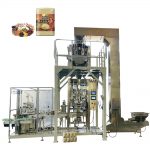 Túi đáy khối tự động với máy đóng gói nhãn trên